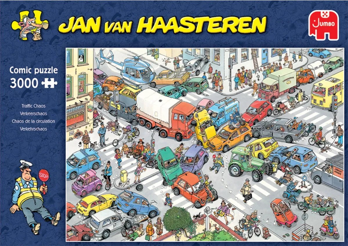 Jan van Haasteren Verkeerschaos Legpuzzel 3000 Stuks - Meerkleurig - afbeelding 6 van 6