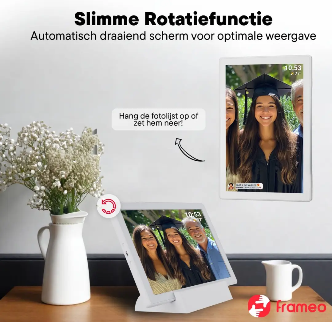 Denver Digitale Fotolijst PFF-1070W 10.1 inch - Wit