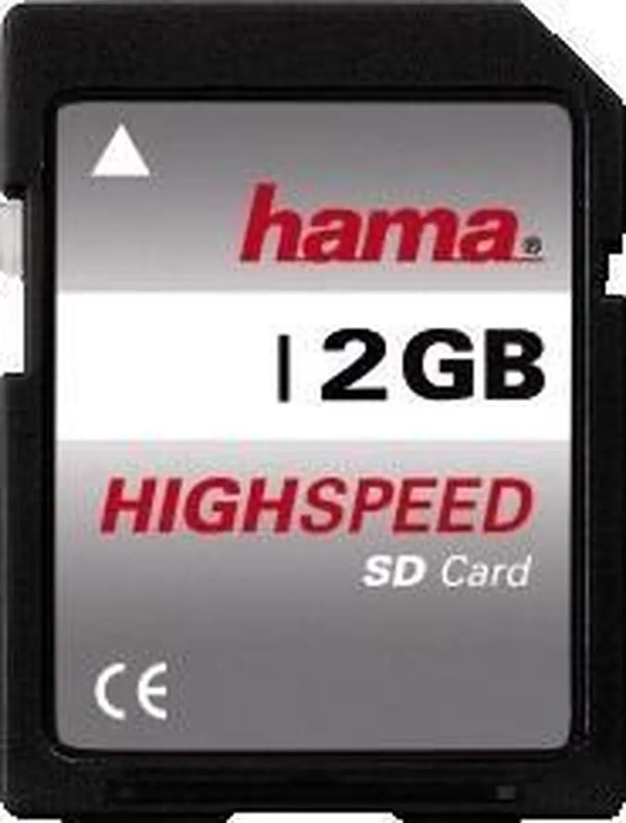 Hama SD-geheugenkaart 2GB 00055377 - Blauw