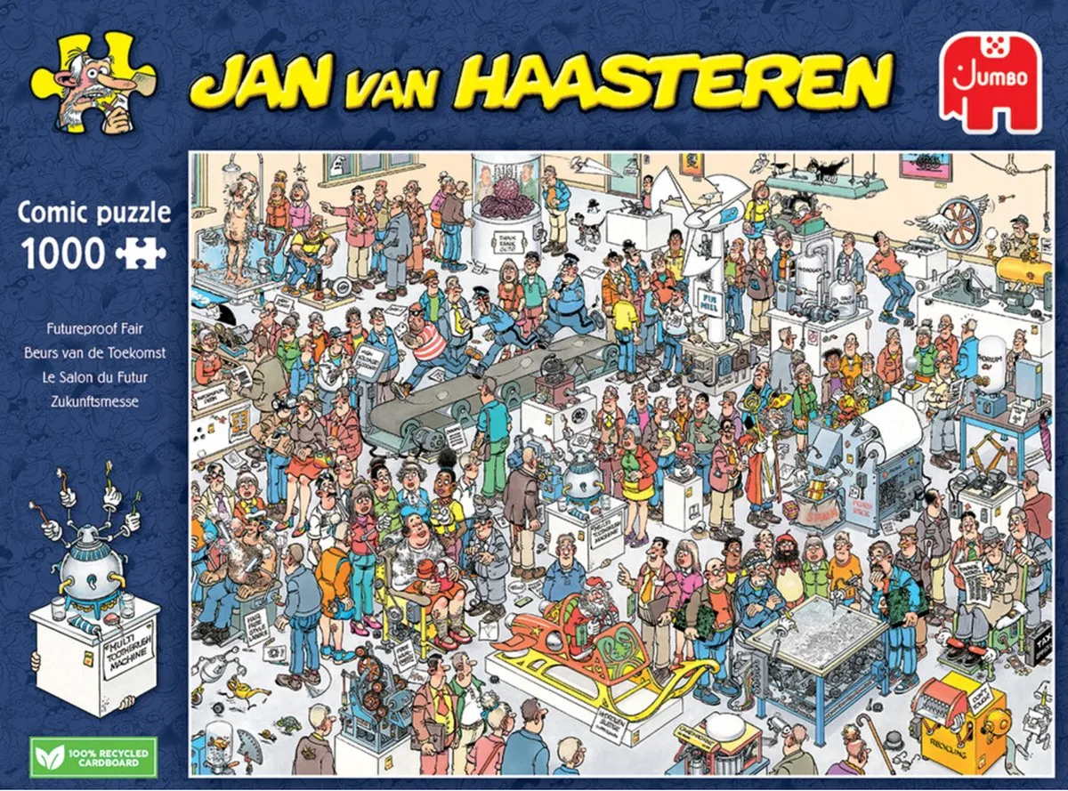 Jan van Haasteren Beurs van de Toekomst Legpuzzel 1000 Stuks - Meerkleurig
