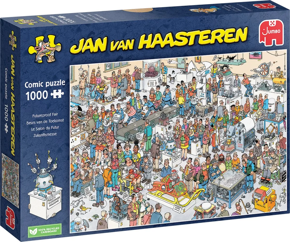 Jan van Haasteren Beurs van de Toekomst Legpuzzel 1000 Stuks - Meerkleurig