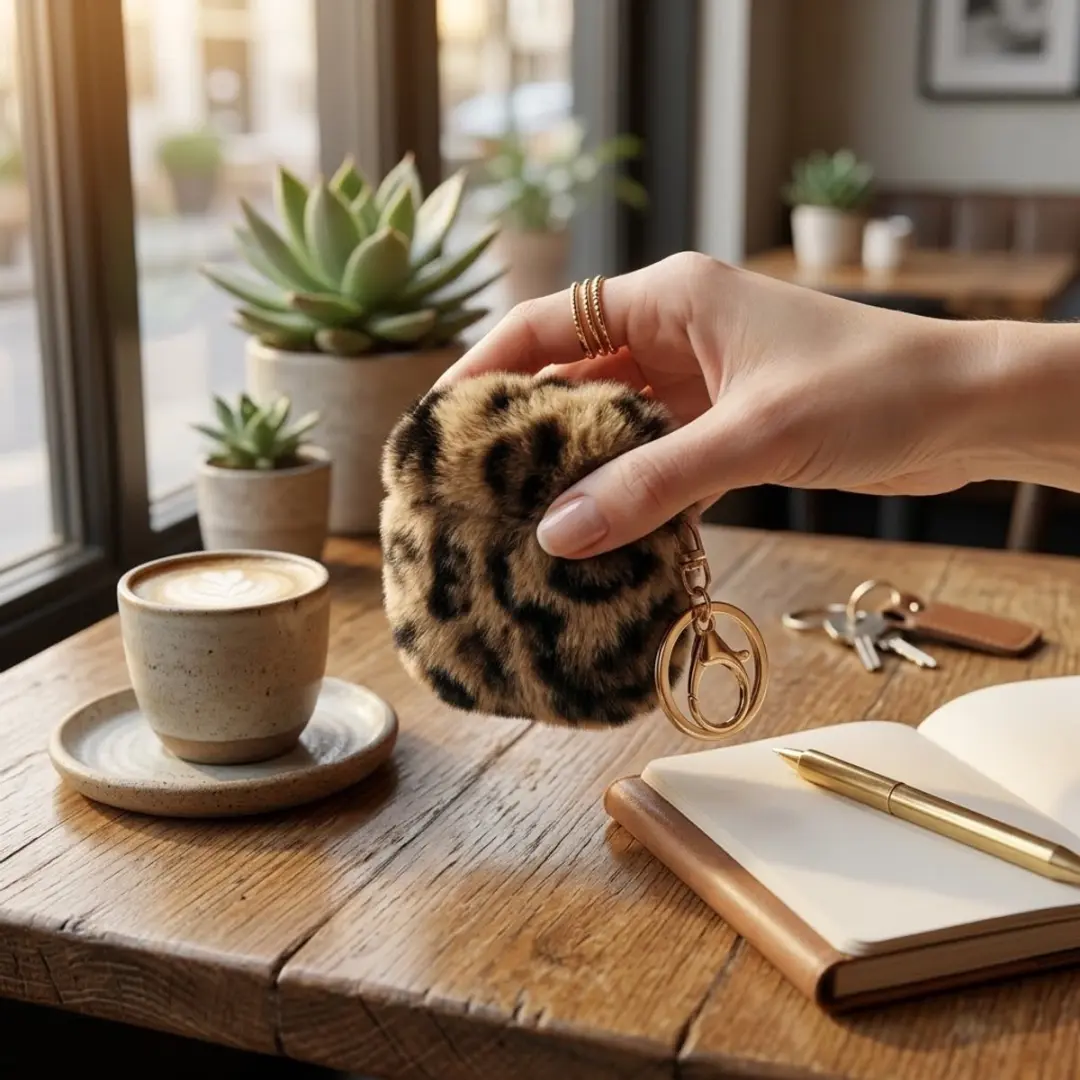 NUVEX Hoesje AirPods Pro 3 Donker Bruin - Luipaardprint