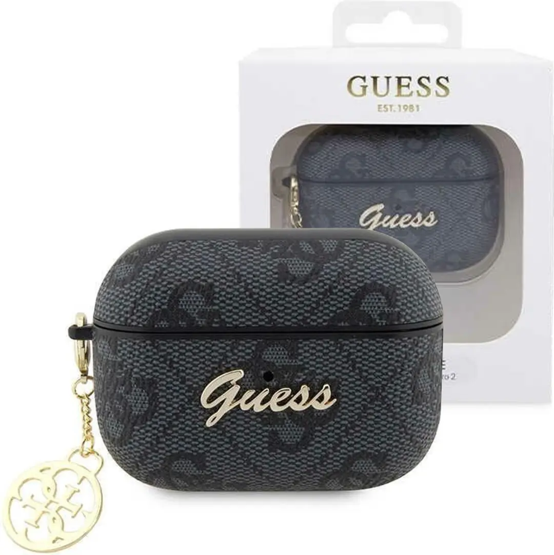 GUESS 4G PU Leather Case - AirPods Pro 2 - Grijs