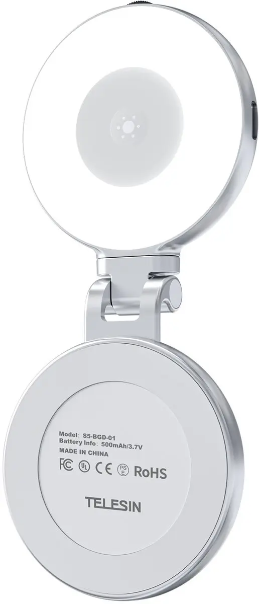 Telesin C03 Selfie Lamp - MagSafe 360° Zilver - afbeelding 6 van 6