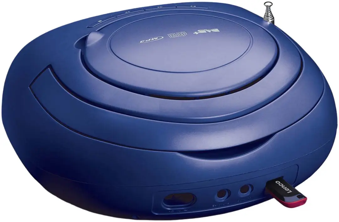 Lenco SCD-69BU Draagbare Radio CD-speler - Blauw-Wit