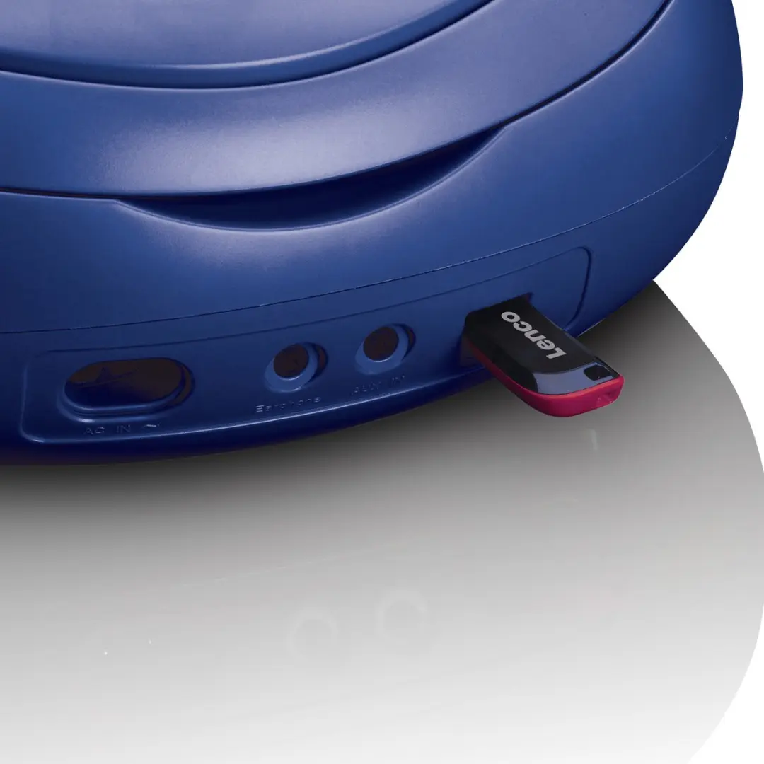 Lenco SCD-69BU Draagbare Radio CD-speler - Blauw-Wit