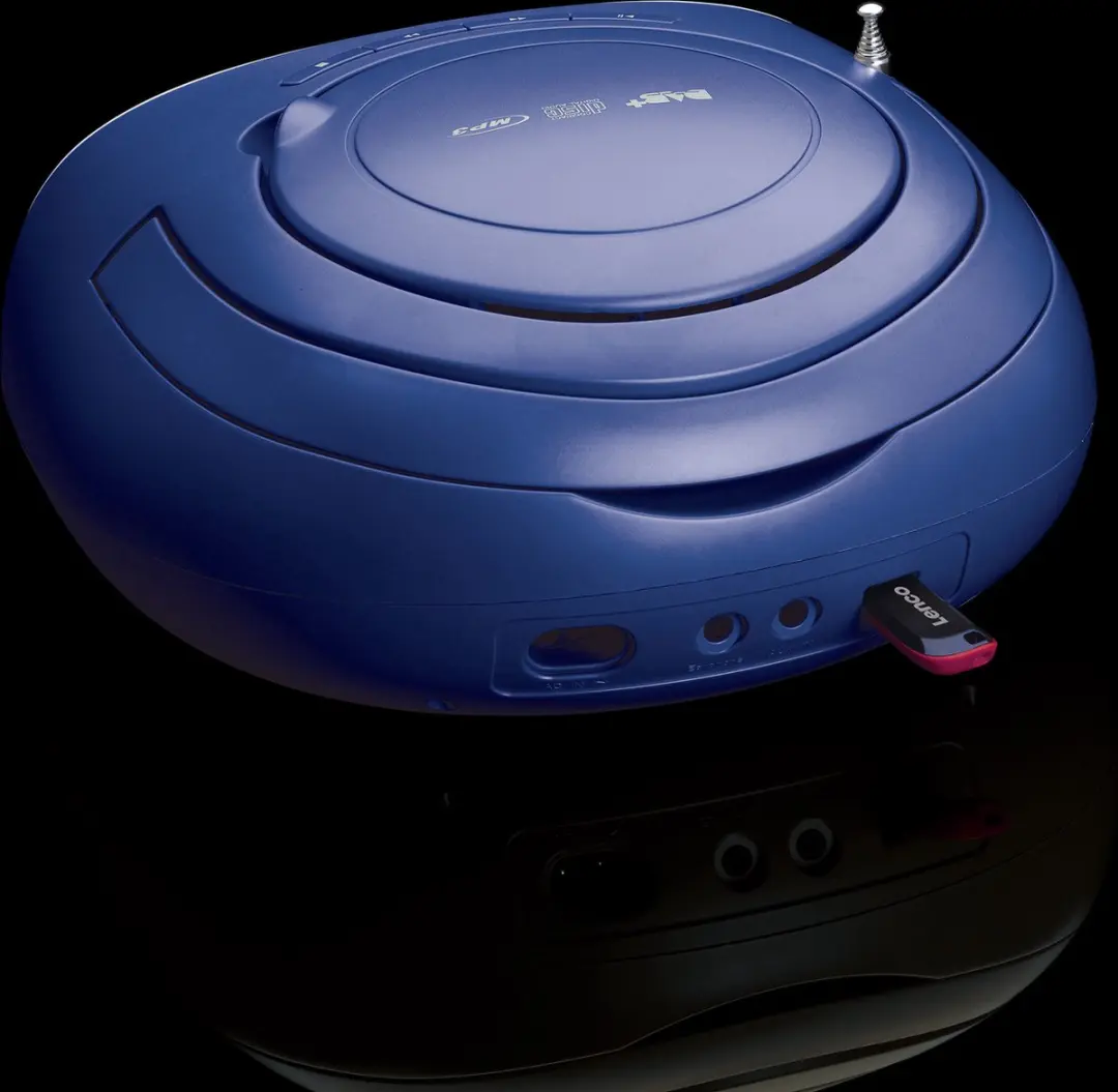Lenco SCD-69BU Draagbare Radio CD-speler - Blauw-Wit