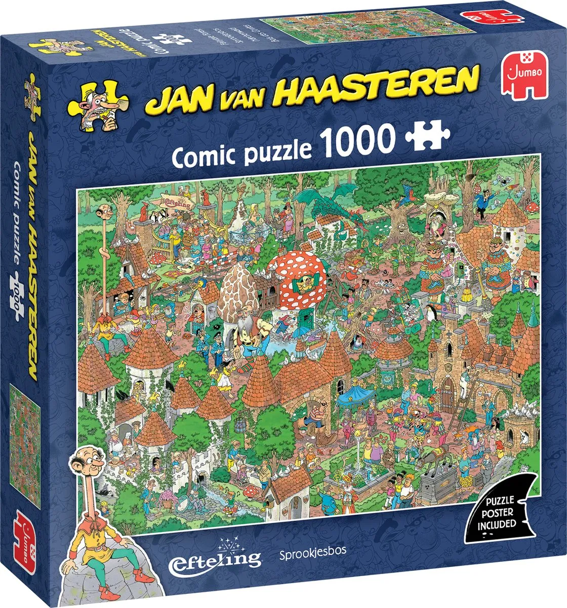 Jan van Haasteren Efteling Sprookjesbos Legpuzzel 1000 Stuks - Meerkleurig