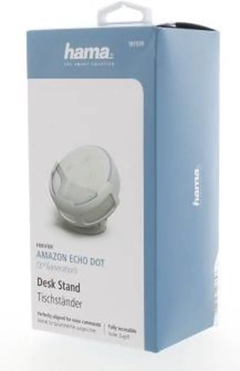 Hama Tafelstandaard voor Amazon Echo Dot 3e generatie - Wit - afbeelding 4 van 6