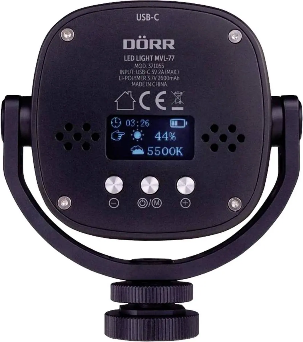 Dörr MVL-77 LED Videolamp 77 Bi-Color - 1x - afbeelding 6 van 6