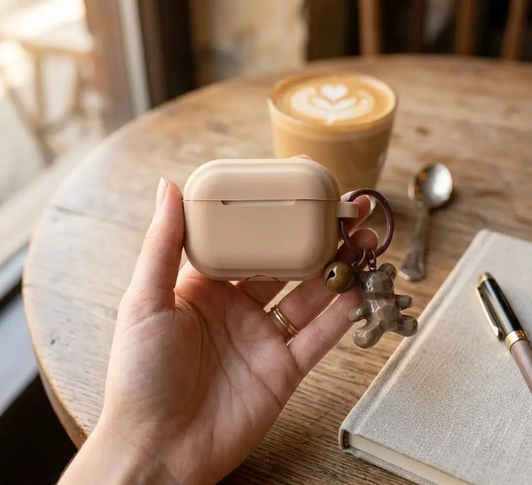 NUVEX Abrikoos Hoesje AirPods Pro 2 - In-ear Beschermhoes - Abrikoos