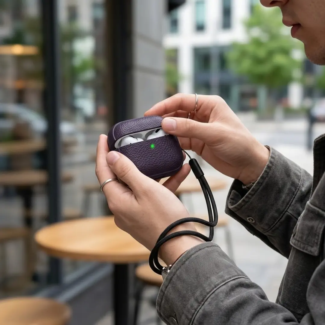 NUVEX Paars Hoesje AirPods Pro 2 - Met Reinigingsset