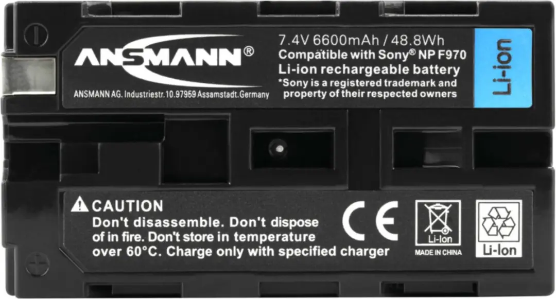 Ansmann A-Son NP-F970 Li-ion Accu 6600mAh