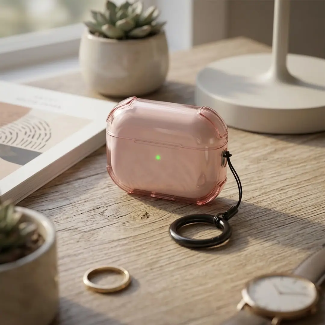 NUVEX Hoesje AirPods Pro 3 - Roze Transparant