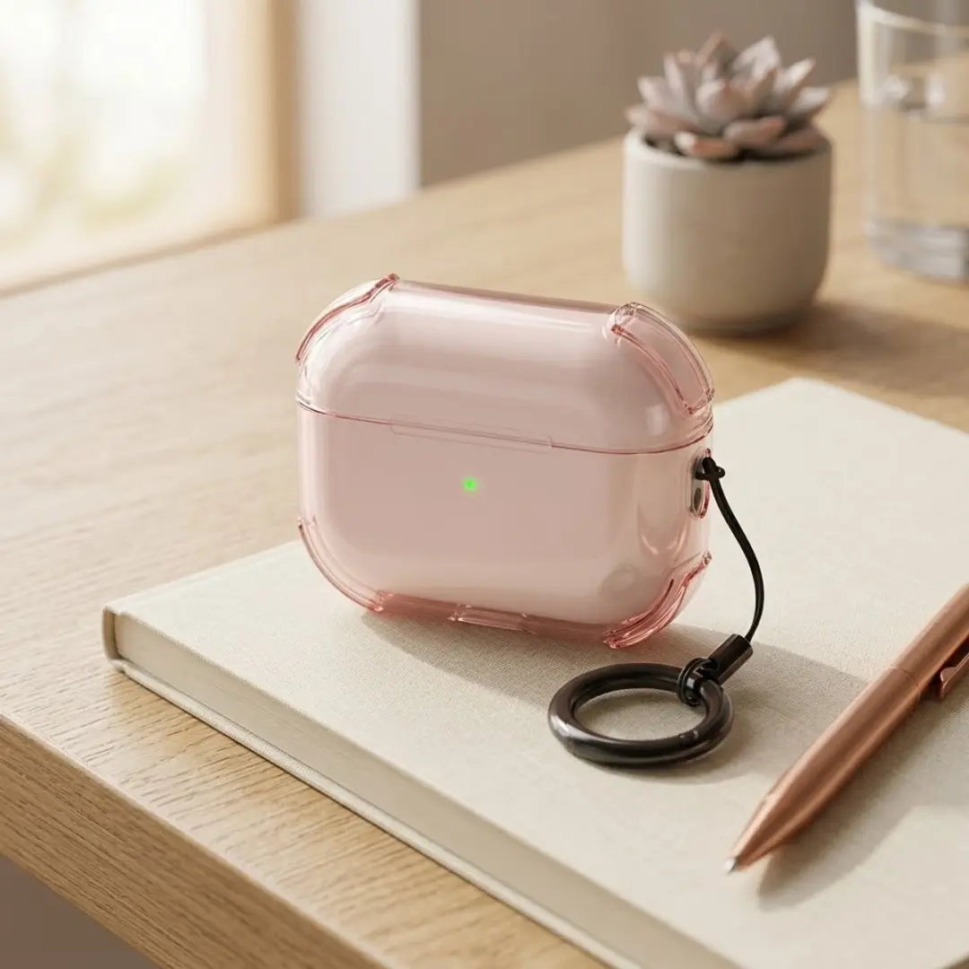 NUVEX Hoesje AirPods Pro 3 - Roze Transparant