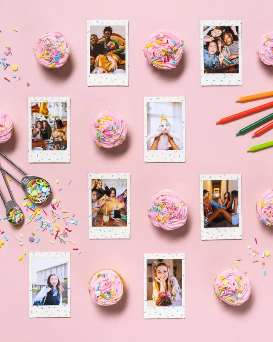FUJIFILM instax mini Sprinkles Fotopapier - 10 Stuks - Multi