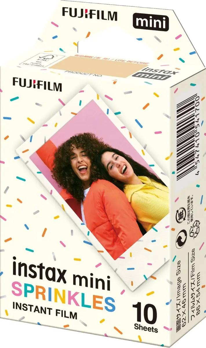 FUJIFILM instax mini Sprinkles Fotopapier - 10 Stuks - Multi