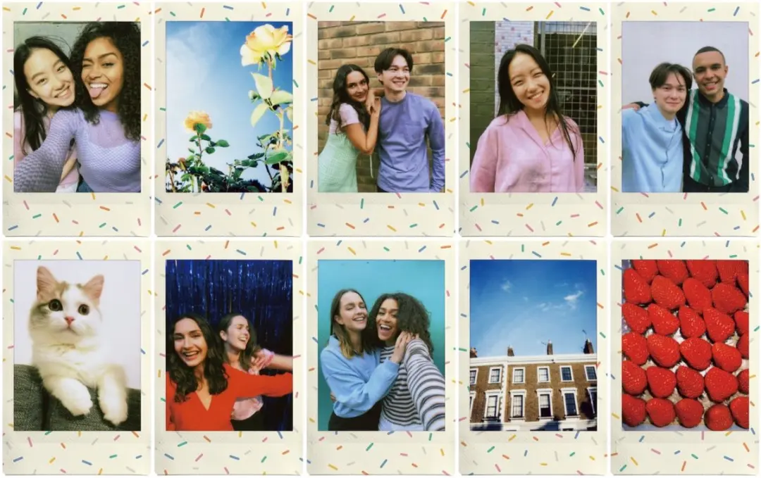 FUJIFILM instax mini Sprinkles Fotopapier - 10 Stuks - Multi