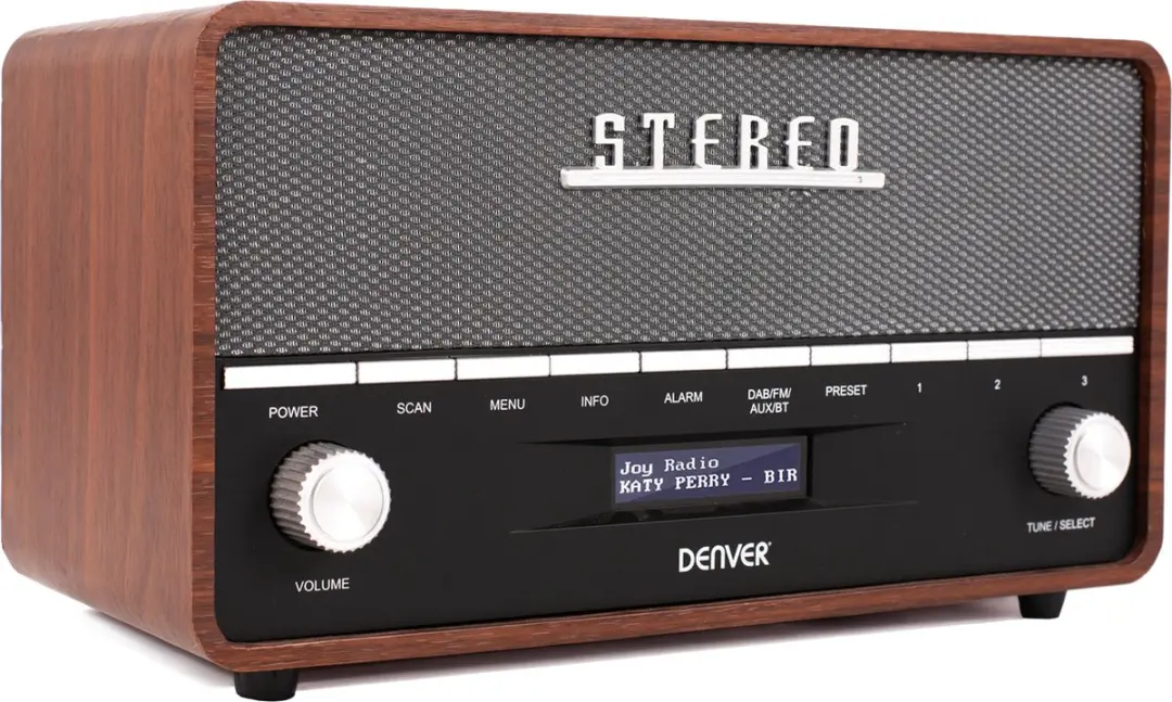 Denver DAB36XL Retro Radio - DAB+/FM - Bluetooth - Bruin