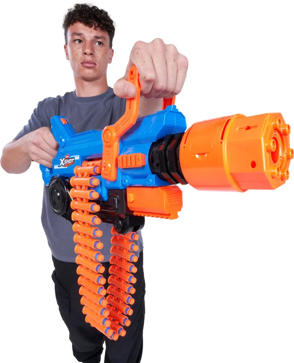 XSHOT Insanity Smoking Barrel Blaster - 3x AA - BLUE&ORANGE