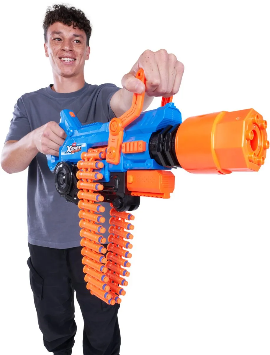 XSHOT Insanity Smoking Barrel Blaster - 3x AA - BLUE&ORANGE