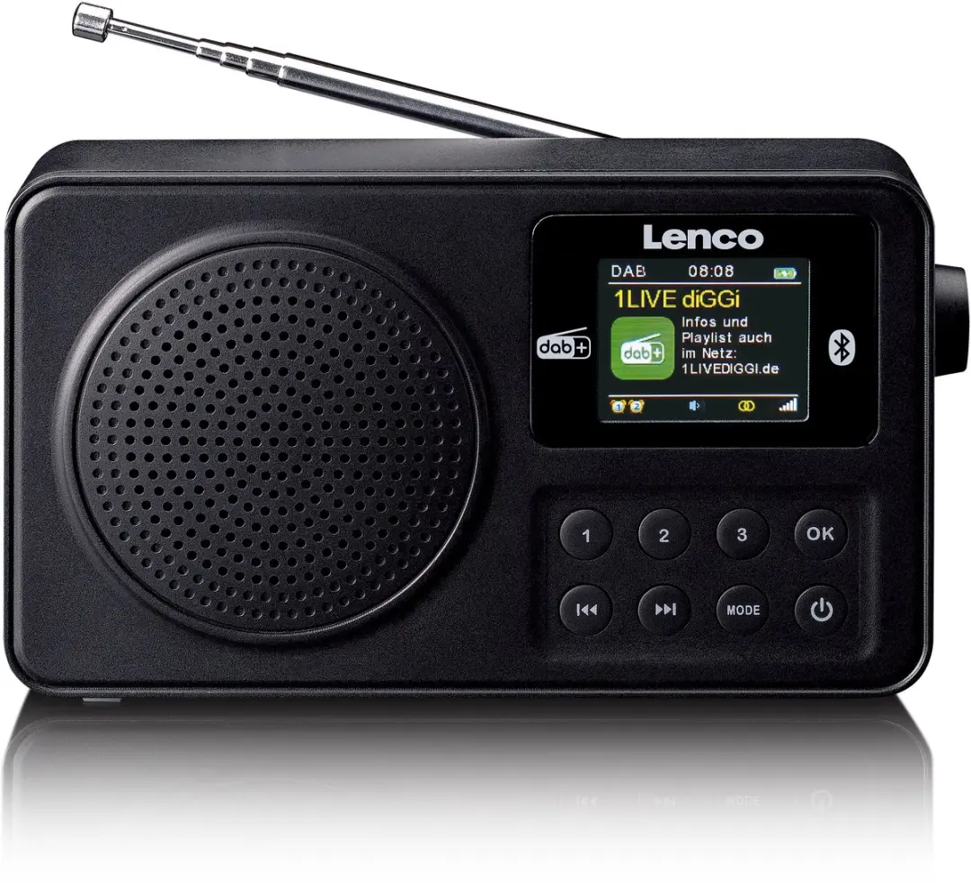 Lenco PDR-033BK Draagbare DAB+ Radio