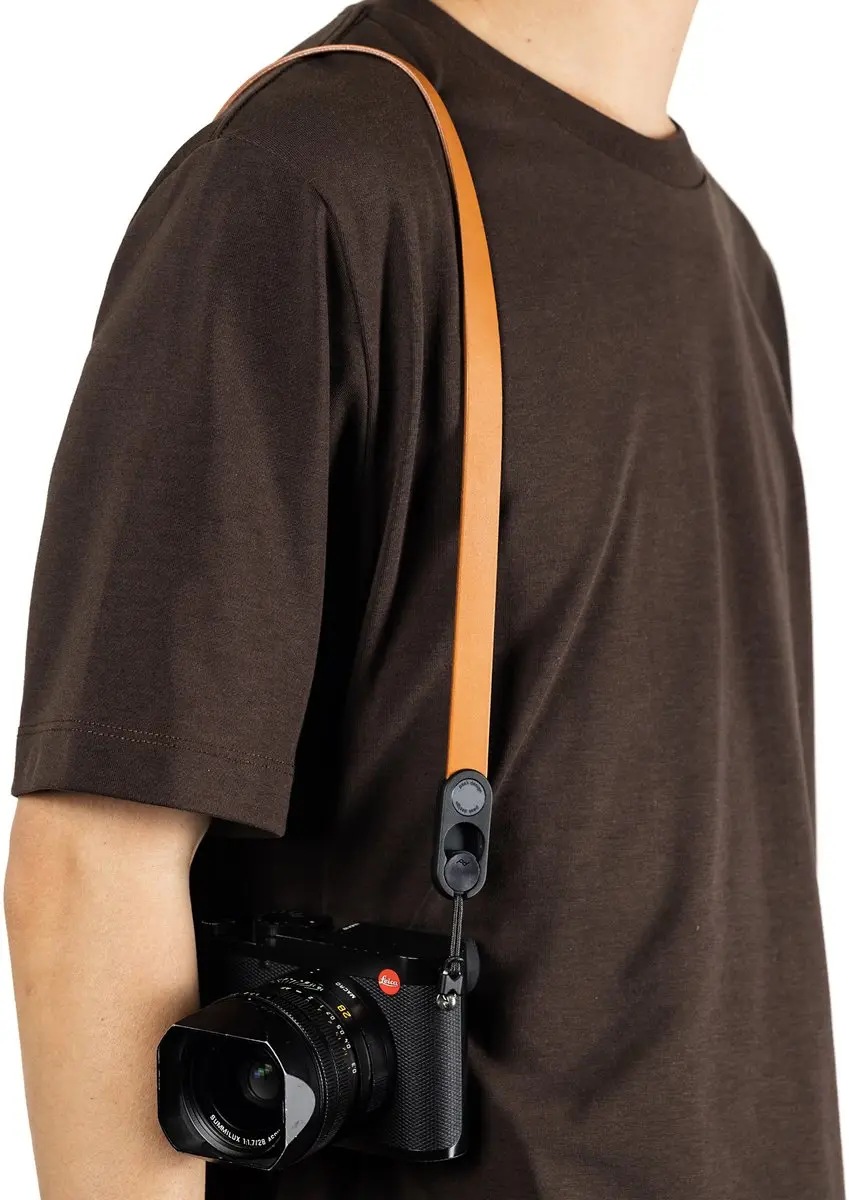 Peak Design Form Leather Camerariem Nek 78.5cm - Oranje