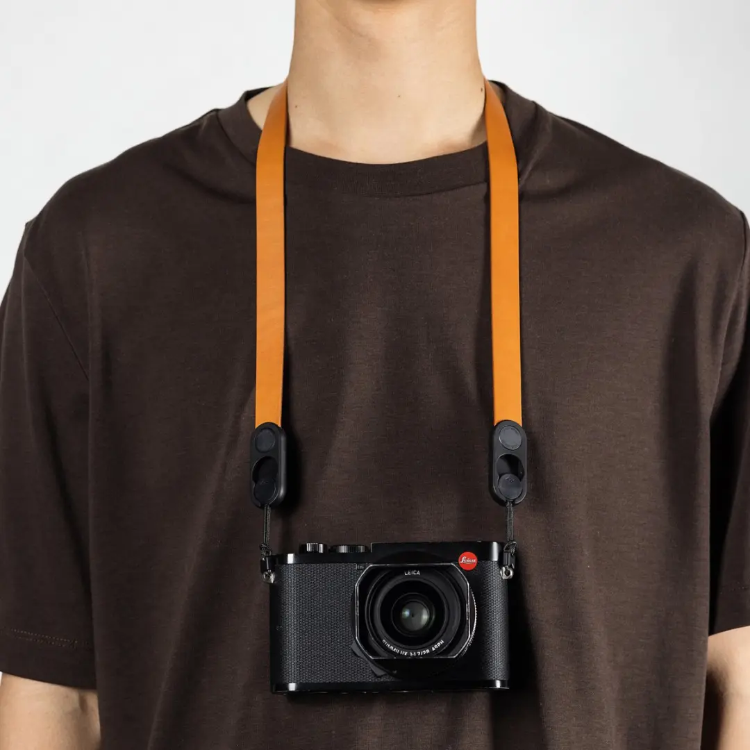 Peak Design Form Leather Camerariem Nek 78.5cm - Oranje