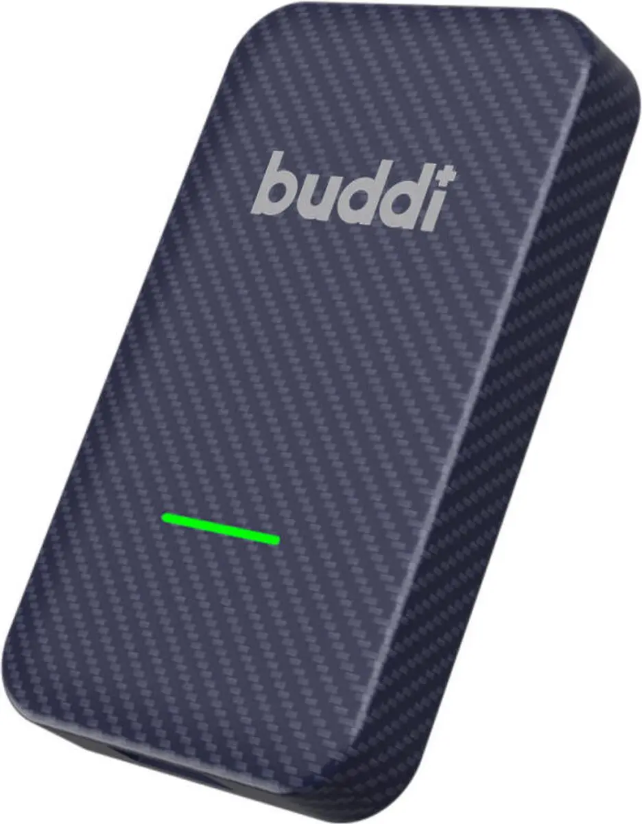 Buddi Play Bluetooth Adapter Apple CarPlay - Draadloos - Blauw