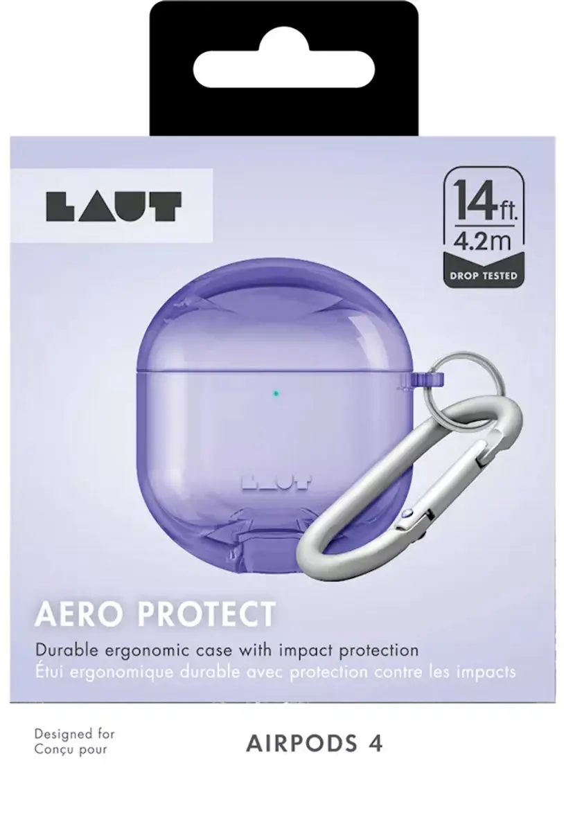 Laut - Aero Protect voor AirPods 4e Gen - Paars