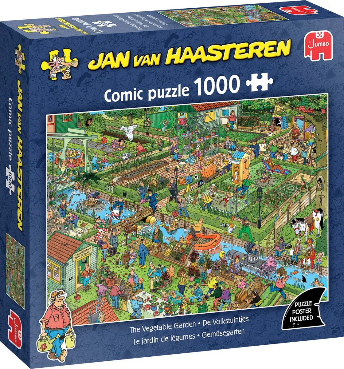 Jan van Haasteren De Volkstuintjes Legpuzzel 1000 Stuks - Meerkleurig