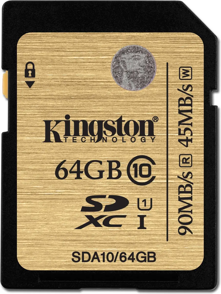 Kingston SDA10/64GB SDXC Geheugenkaart 64GB UHS-I - afbeelding 3 van 3