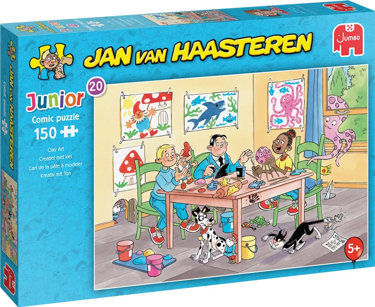 Jan van Haasteren Junior 20 Creatief met klei - 150 Stuks - Meerkleurig