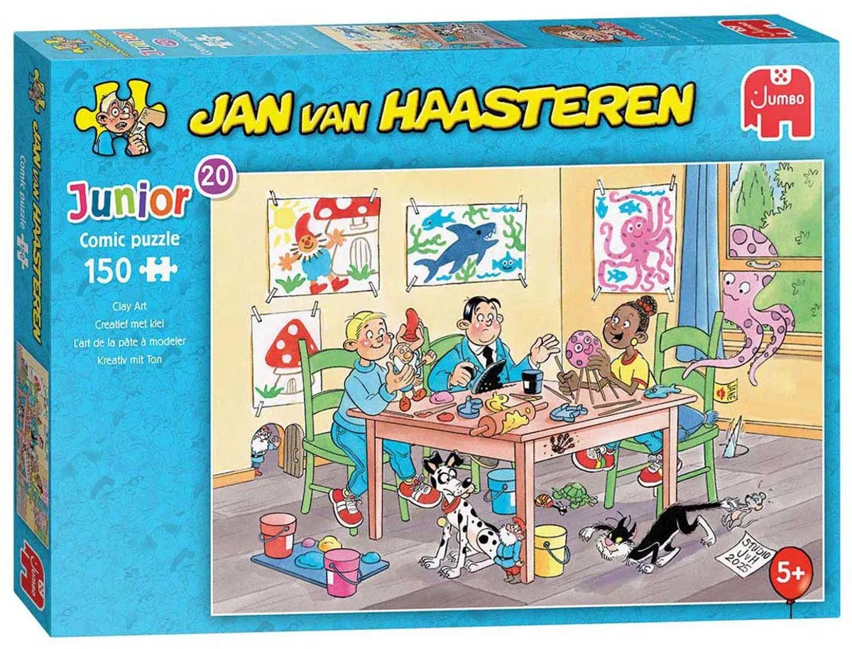 Jan van Haasteren Junior 20 Creatief met klei - 150 Stuks - Meerkleurig