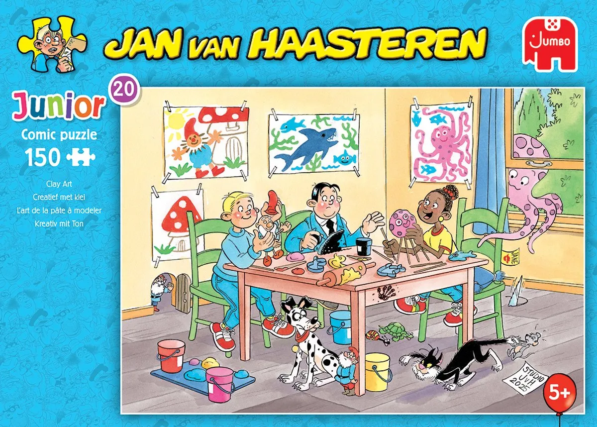 Jan van Haasteren Junior 20 Creatief met klei - 150 Stuks - Meerkleurig