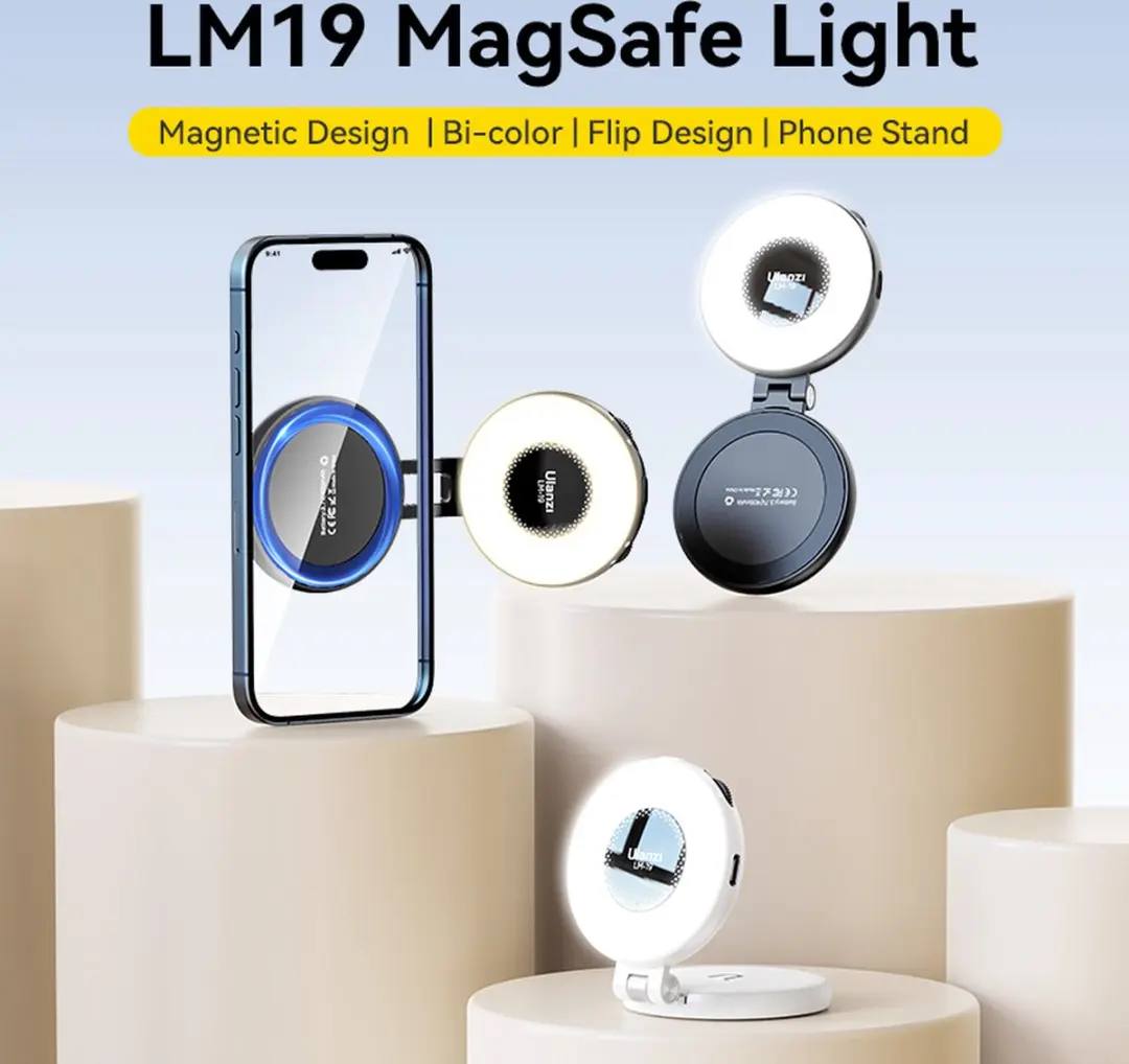Ulanzi LM19 MagSafe Ringlamp L049GBB1 - 24 LED 8500K - Zwart