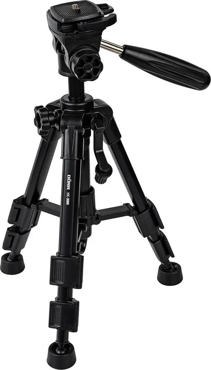 Dörr HK-3000 Digitale/Filmcamera Statief - 3 Secties - Zwart