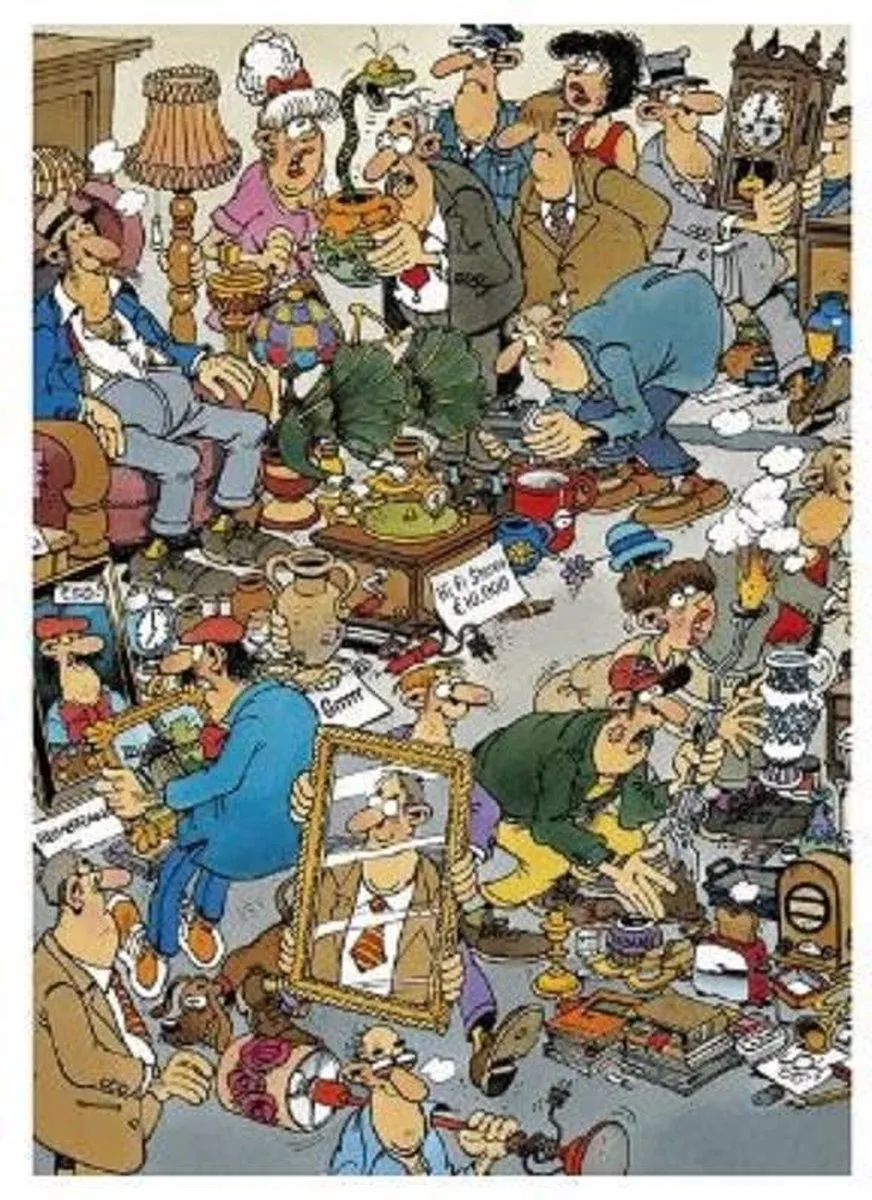 Jan van Haasteren Flea Market Puzzel 500 Stuks - Multicolor