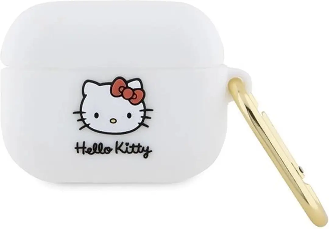 Hello Kitty Siliconen 3D Hoofdhoes AirPods Pro - Wit