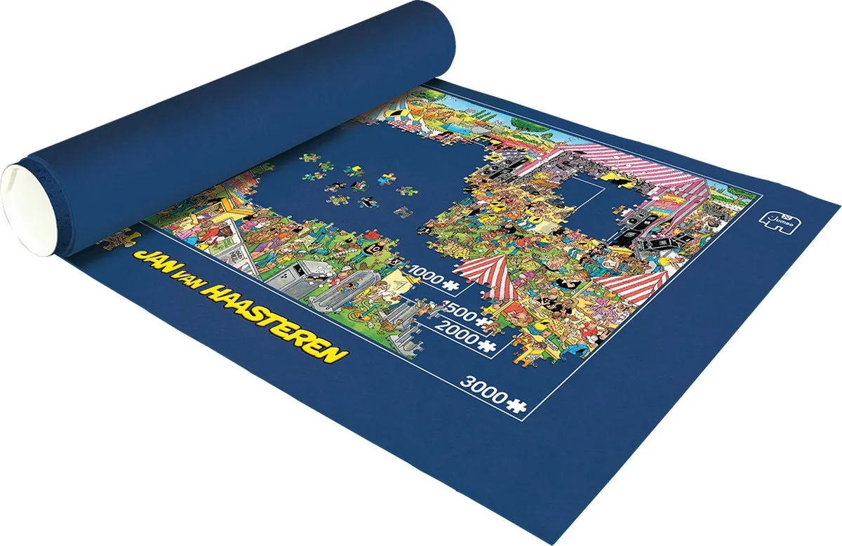 Jan van Haasteren - Puzzle & Rol - Puzzelmat - Tot 3000 stukjes – exclusief puzzel
