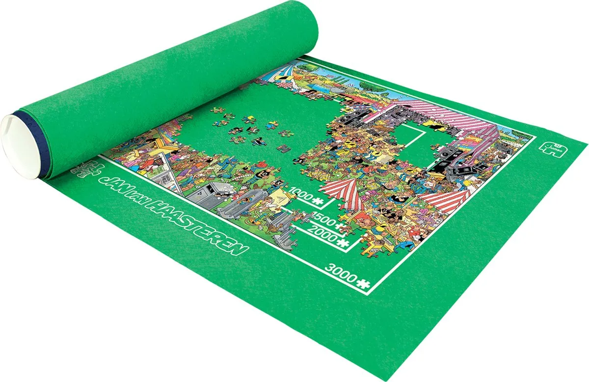 Jan van Haasteren - Puzzle & Rol - Puzzelmat - Tot 3000 stukjes – exclusief puzzel