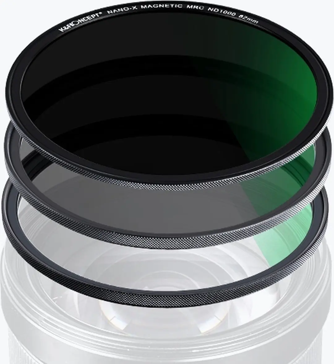 K&F Concept Magnetic Filterkit 58mm - ND1000/CPL/UV - Zwart