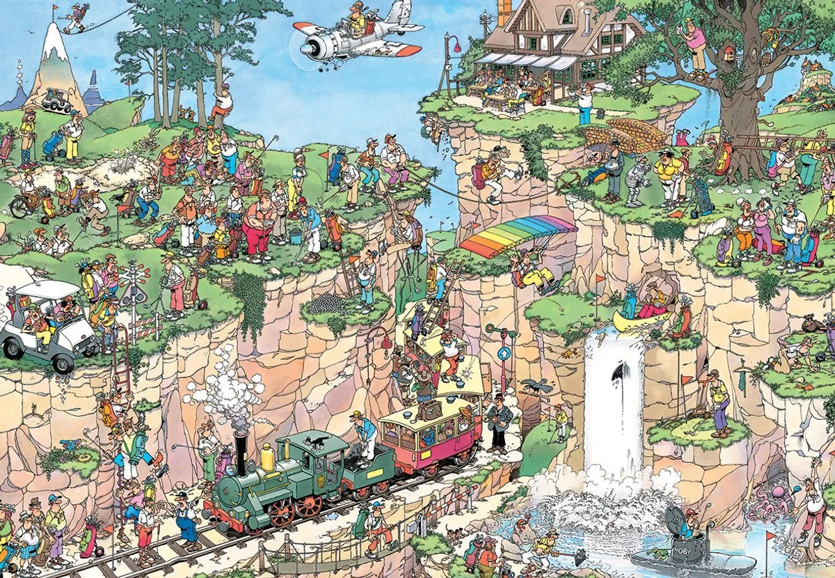 Jan van Haasteren De Golfbaan Puzzel 5000 Stuks - Meerkleurig