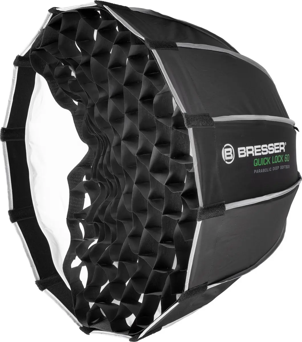 Bresser Quick Lock 60cm Parabolische Softbox - Zwart