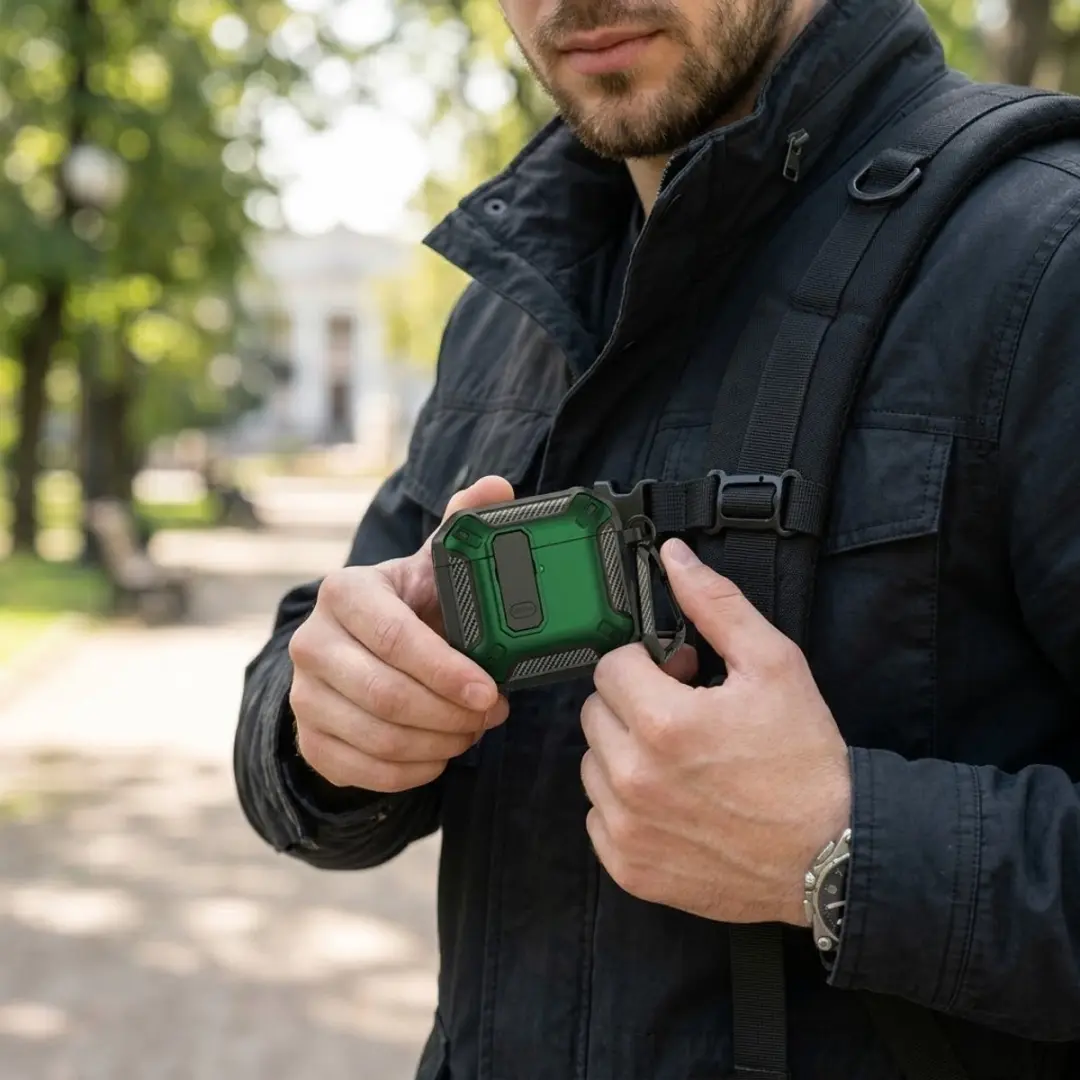 NUVEX Groen Hoesje AirPods Pro 2 - Cleaning Kit
