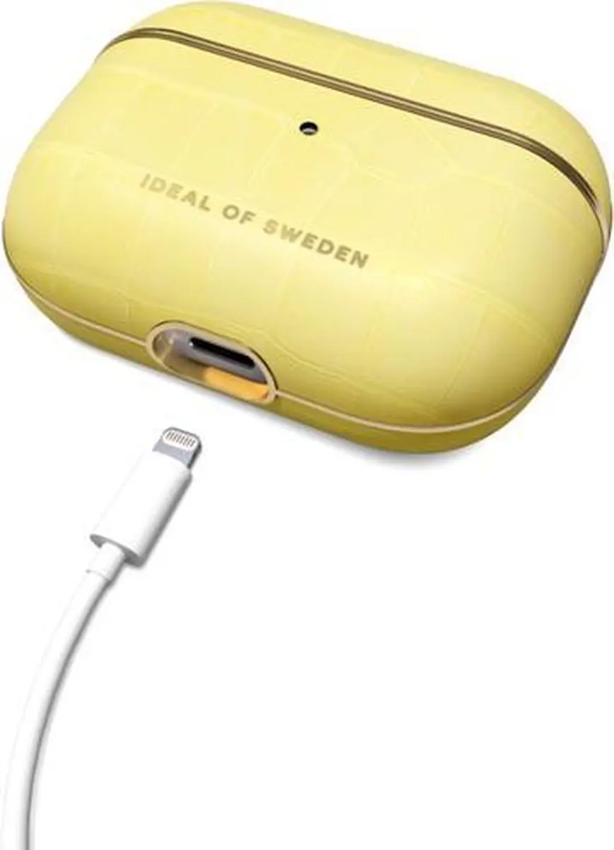 iDeal of Sweden AirPods Case PU - Apple AirPods Pro - Lemon Croco