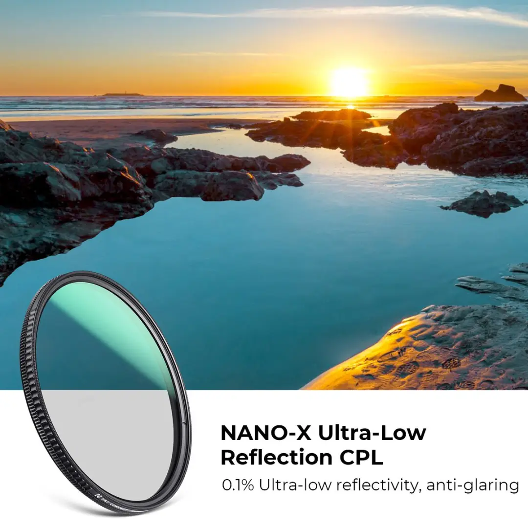 K&F Concept 82mm CPL Filter Nano-X MRC HD - Zwart