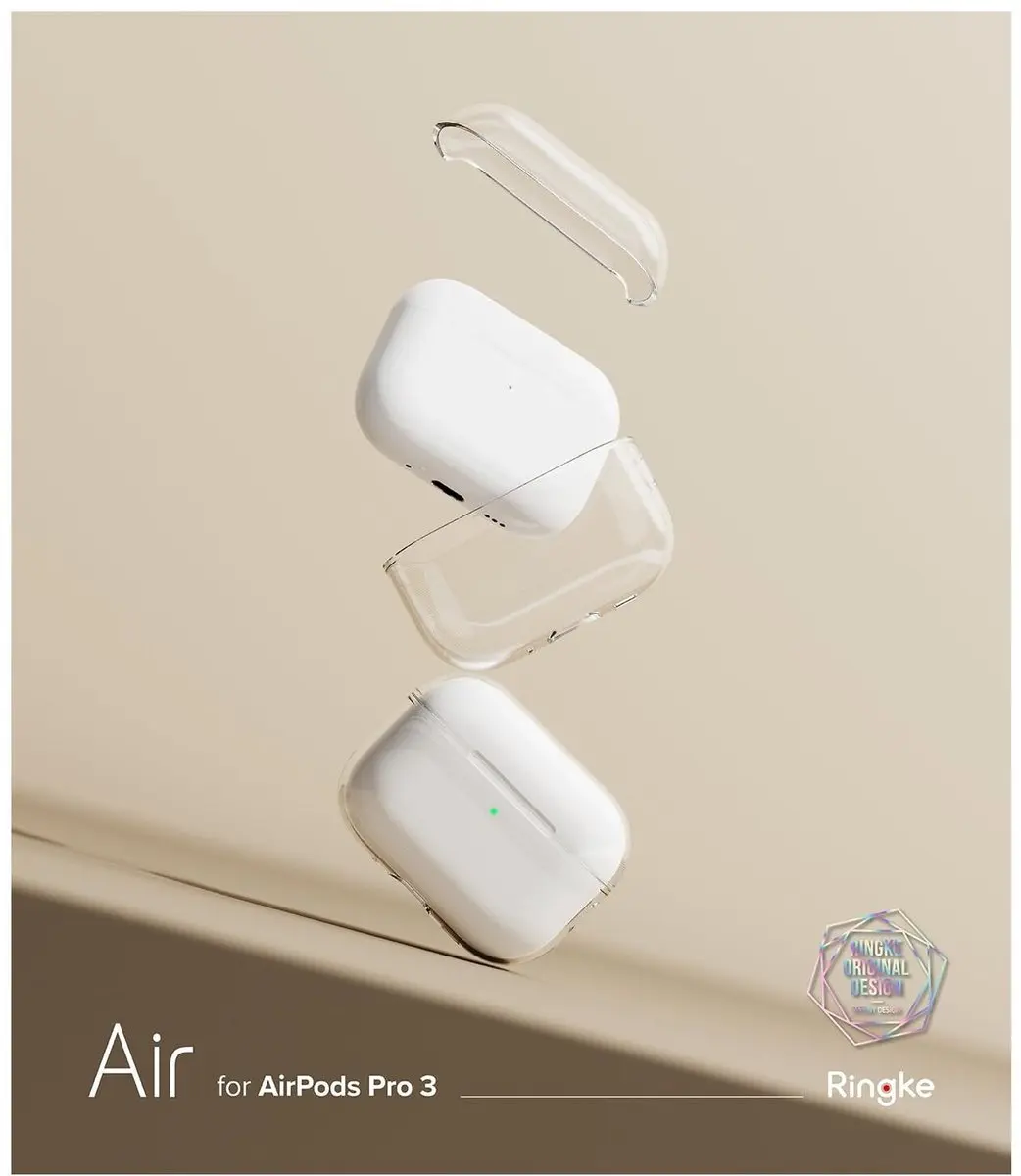 Ringke AirPods Pro 3 Hoesje TPU - 8800293859345 - Transparant