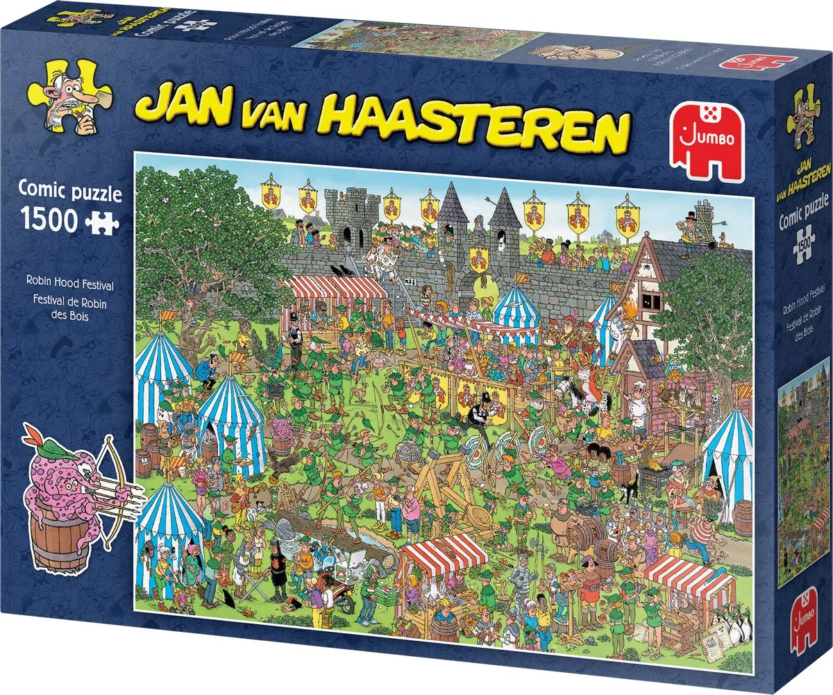 Jan van Haasteren Robin Hood Festival Legpuzzel 1500 Stuks - Multicolor