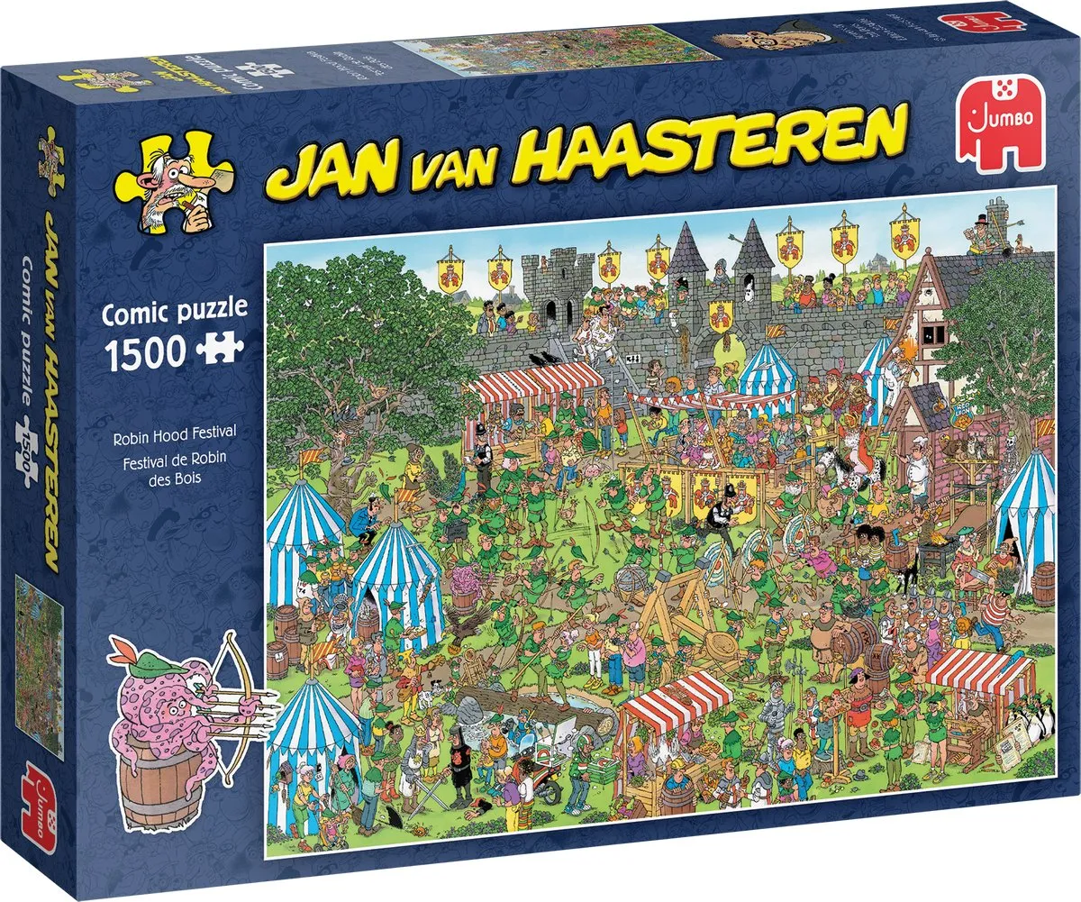 Jan van Haasteren Robin Hood Festival Legpuzzel 1500 Stuks - Multicolor